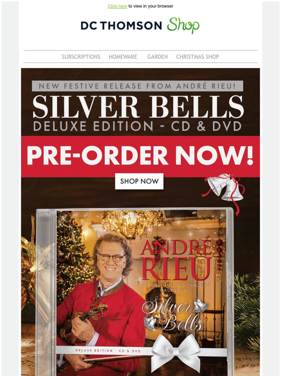 New release from André Rieu - Silver Bells  🎻🔔