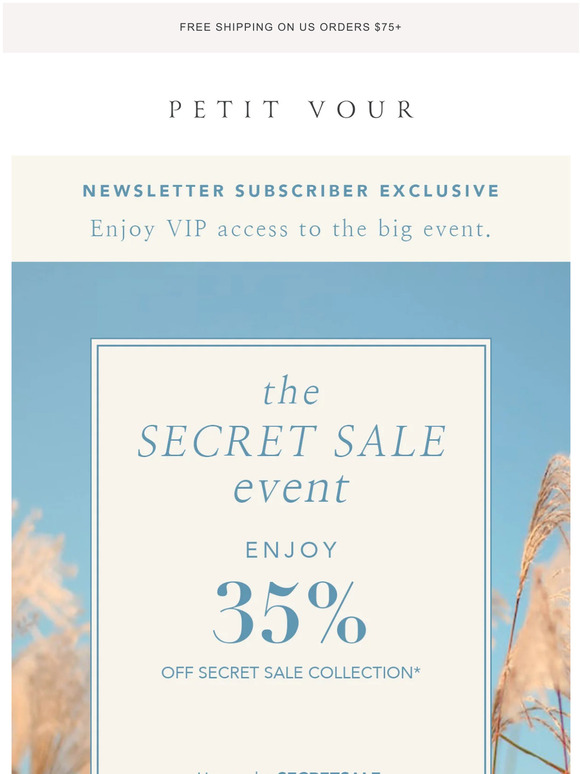 Petit Vour VIP exclusive 35 OFF Milled