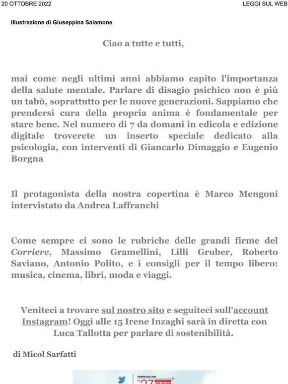 Newsletter 7+ Marco Mengoni. Lo speciale psicologia