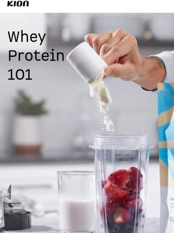 Kion Eight things you should know about whey protein 🥛 Milled