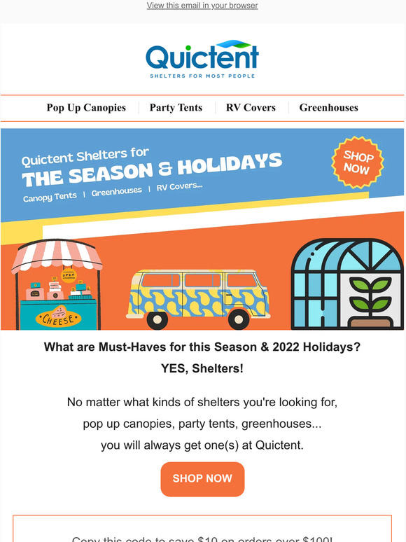 Quictent (US) 🚨Must to Get Shelters for the Season & Holidays Milled