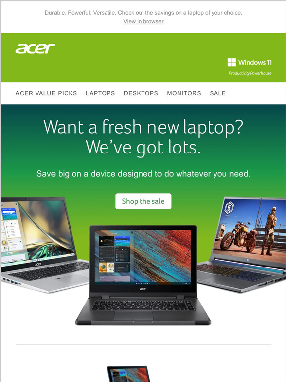 Laptops, laptops, and more laptops are on sale