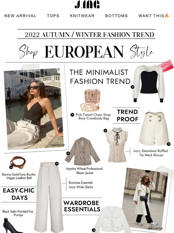 Jing Us 2022 Autumnwinter Fashion Trend💌 Milled