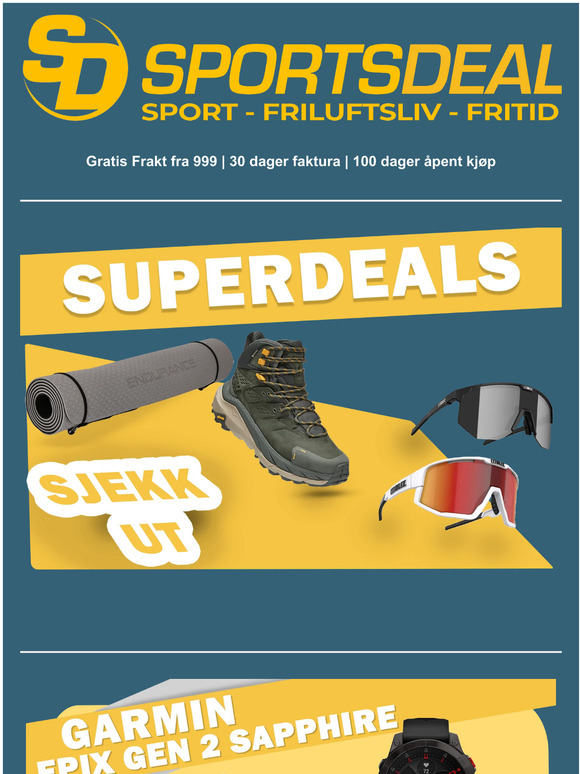 Sjekk ut disse godbitene fra SportsDeal😍