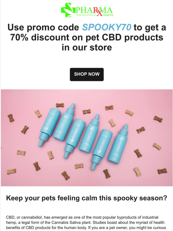 70% off CBD Pet Tinctures!