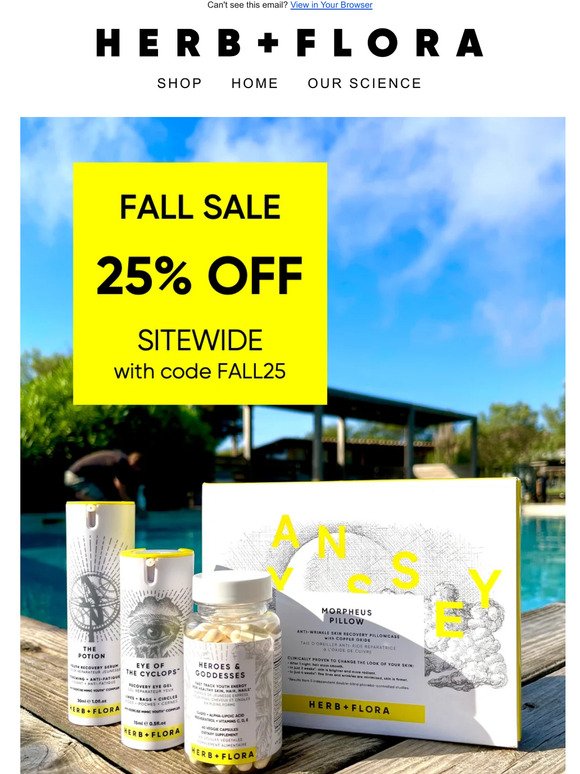 🌿+🌼 CELEBRATE FALL with 25% OFF!