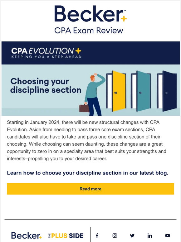 Becker: Which discipline section should you choose with CPA Evolution ...