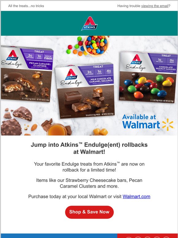 Jump into Atkins™ Endulge(ent) rollbacks at Walmart!