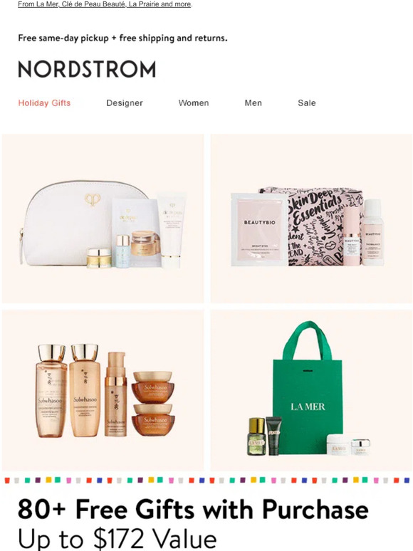 Nordstrom FREE gifts with purchase—up to 172 value! Milled