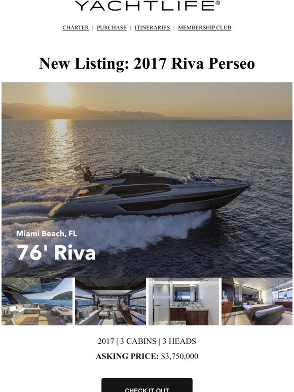 New Listing: 2017 Riva Perseo