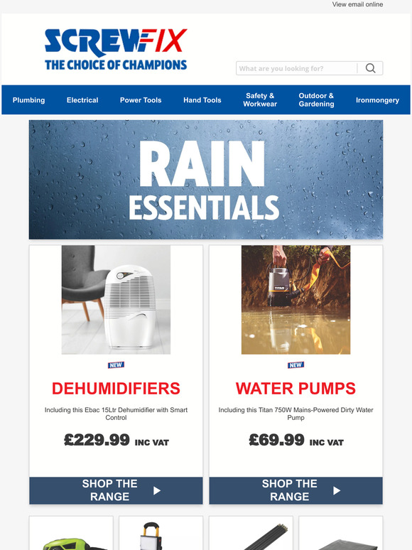 Screwfix RAIN ESSENTIALS Milled