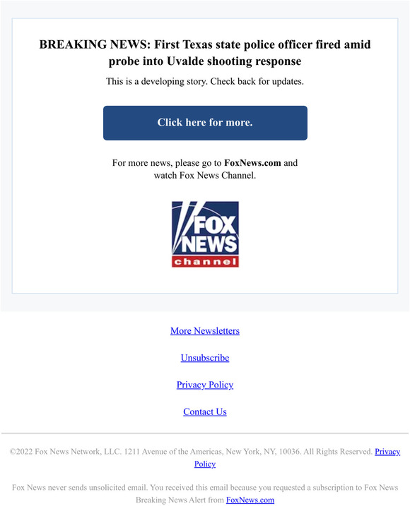 Fox News: BREAKING NEWS: First Texas state police officer fired amid