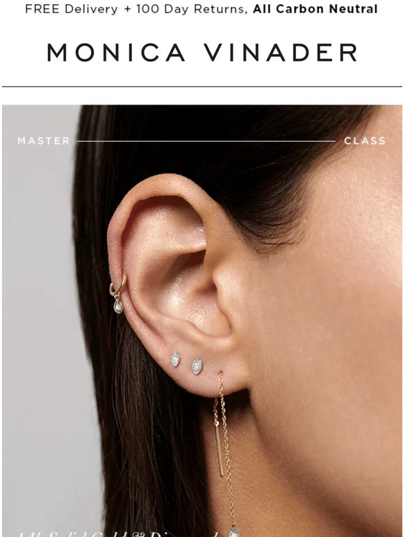 JUST DROPPED: 14K Gold & Diamond Earrings