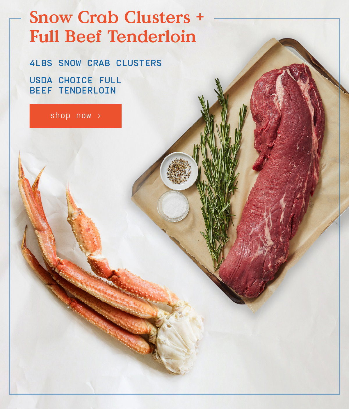 Snow Crab Surf and Turf