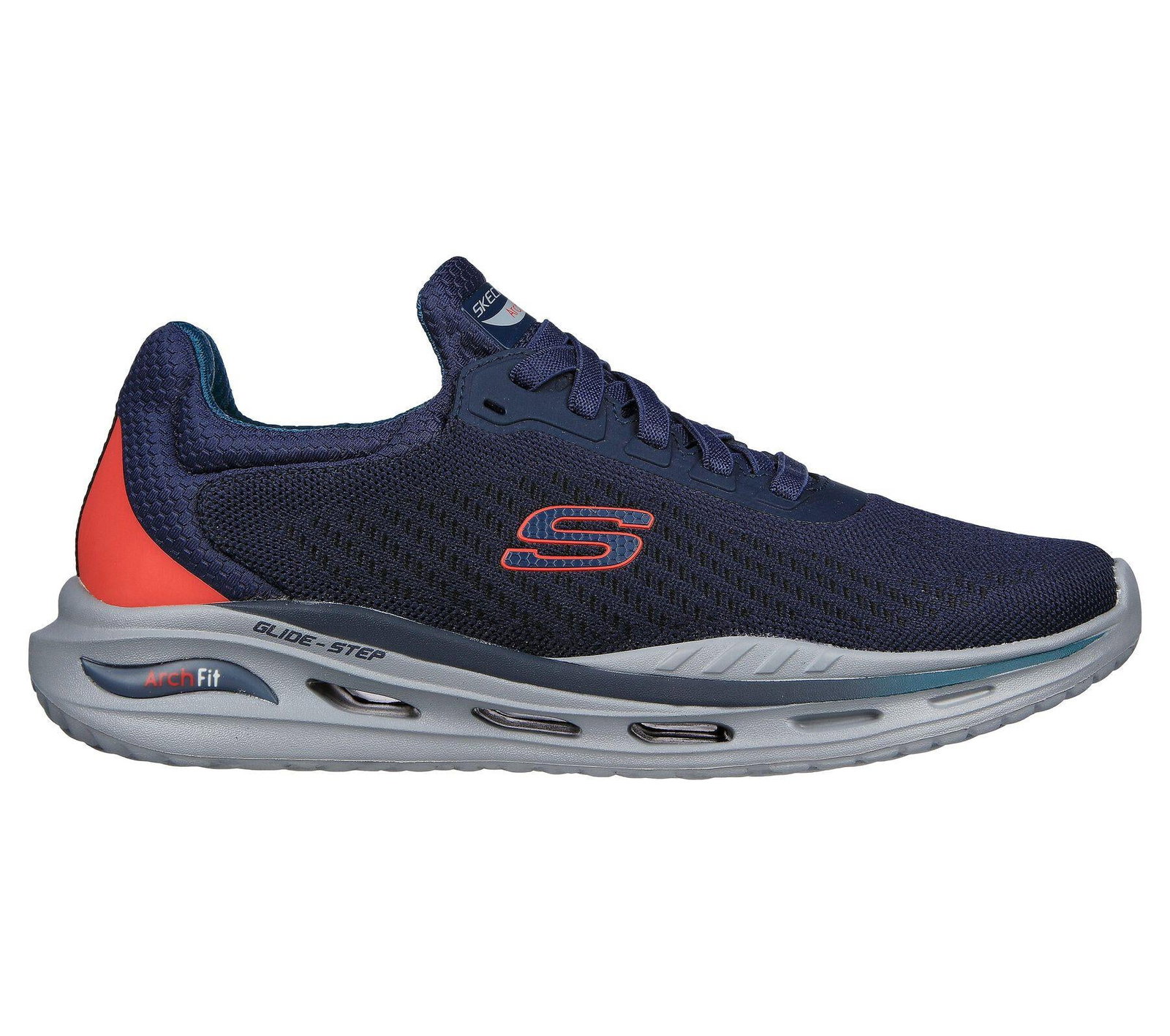 Image of Mens Wide Fit Skechers Arch FIt ORVAN-TRAYVER 210434 Walking Trainers