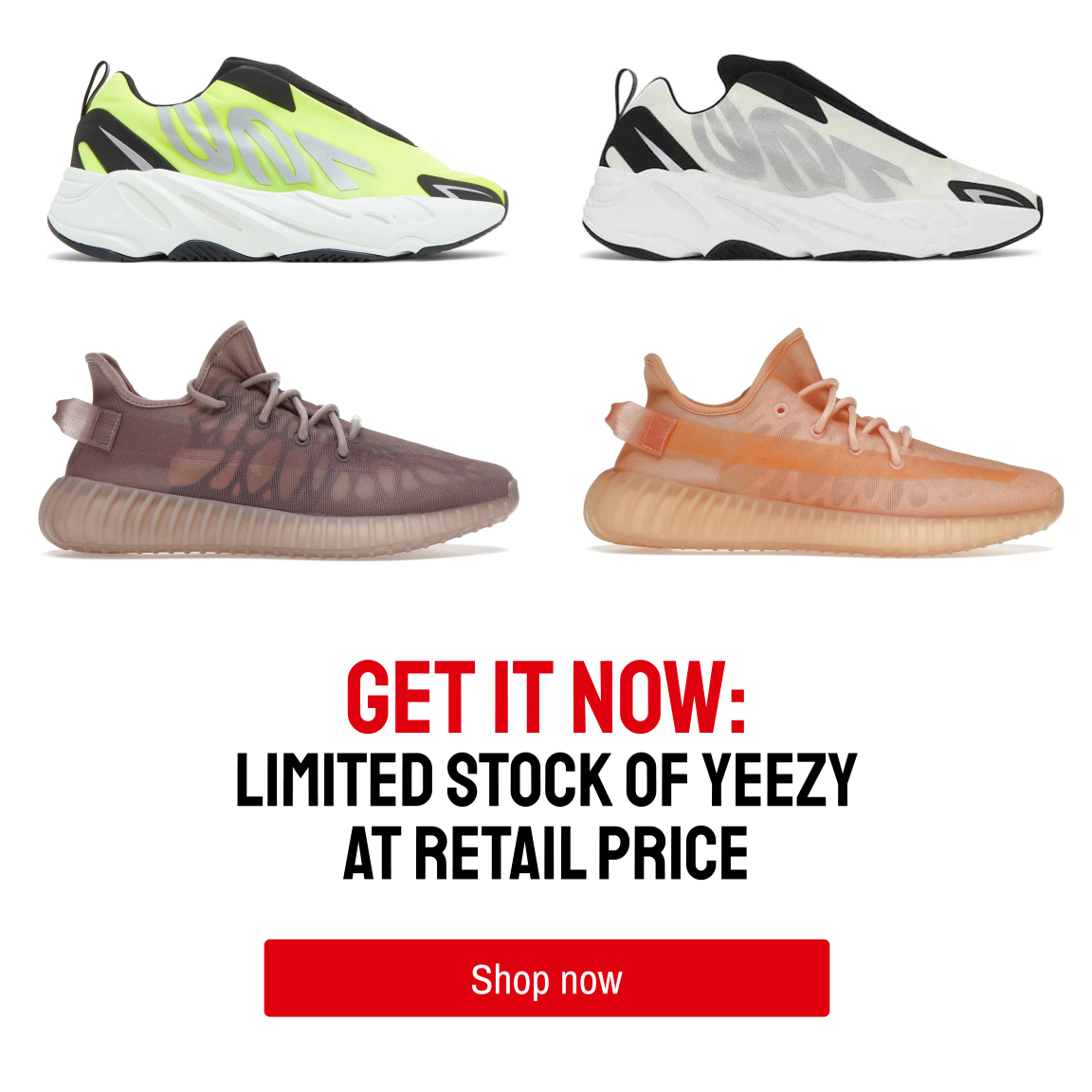 yeezy shoes retail price
