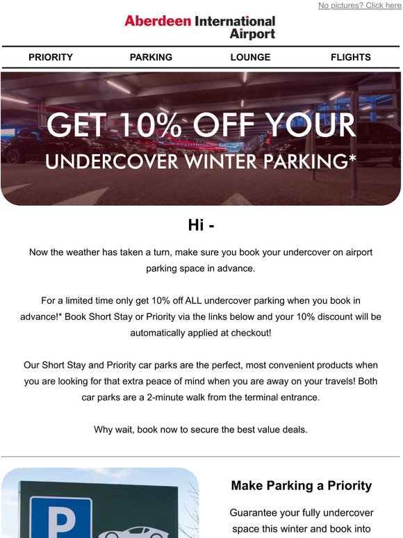 Get 10% off your undercover winter parking — 🚘