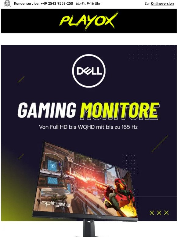 Schnelles Gameplay mit hoher Reaktionsgeschwindigkeit - Dell Gaming Monitore