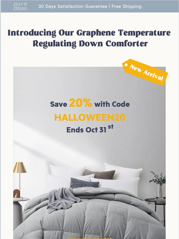 puredown 20 OFF Alert Introducing Graphene Temperature Regulating