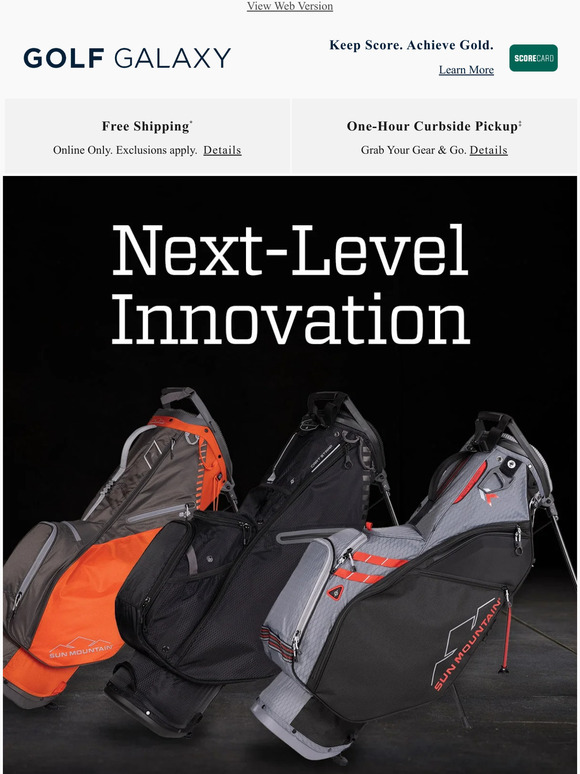 Golf Galaxy Top golf bags from Sun Mountain Milled