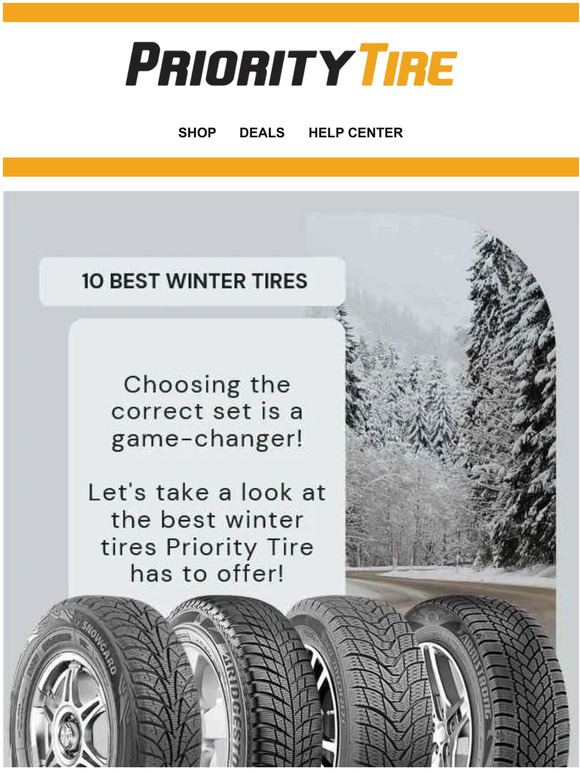 Priority Tire The 10 best Winter tires on the market! Milled