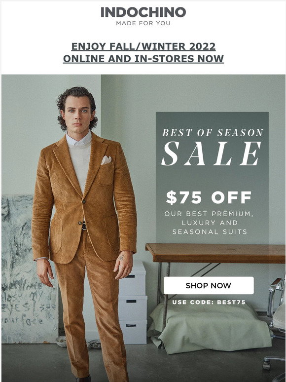 Indochino: Want to save on custom suits? Take $75 off the best suits of ...