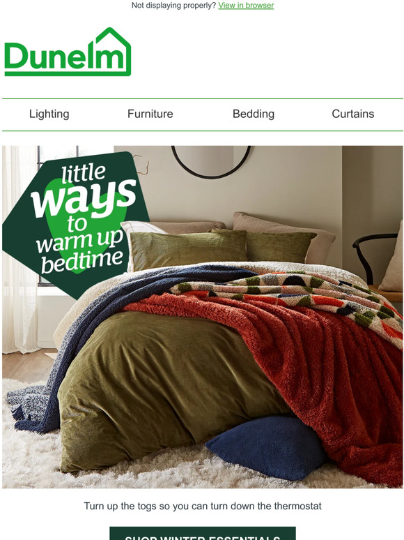 Dunelm Wake up to these energysaving ideas Milled