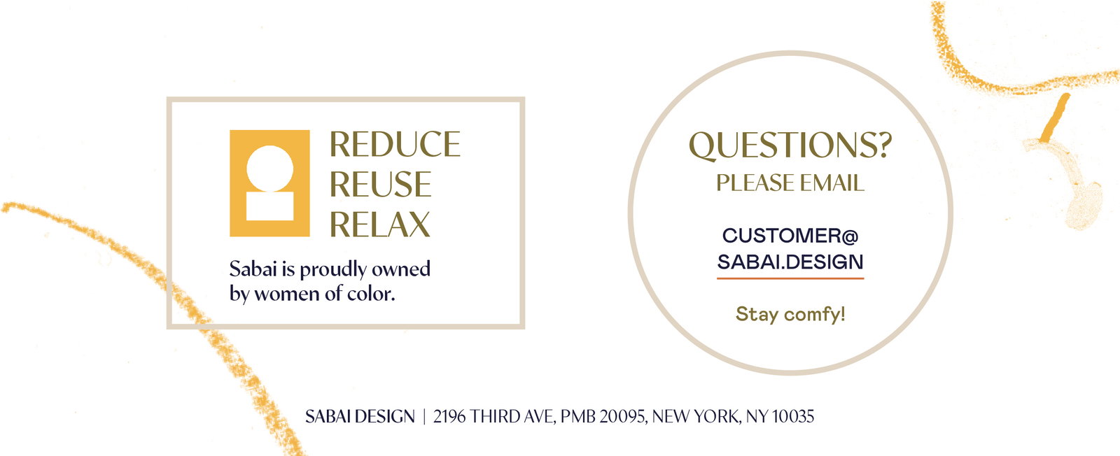 questions? please email customer@sabai.design. Sabai is proudly owned by women of color. 