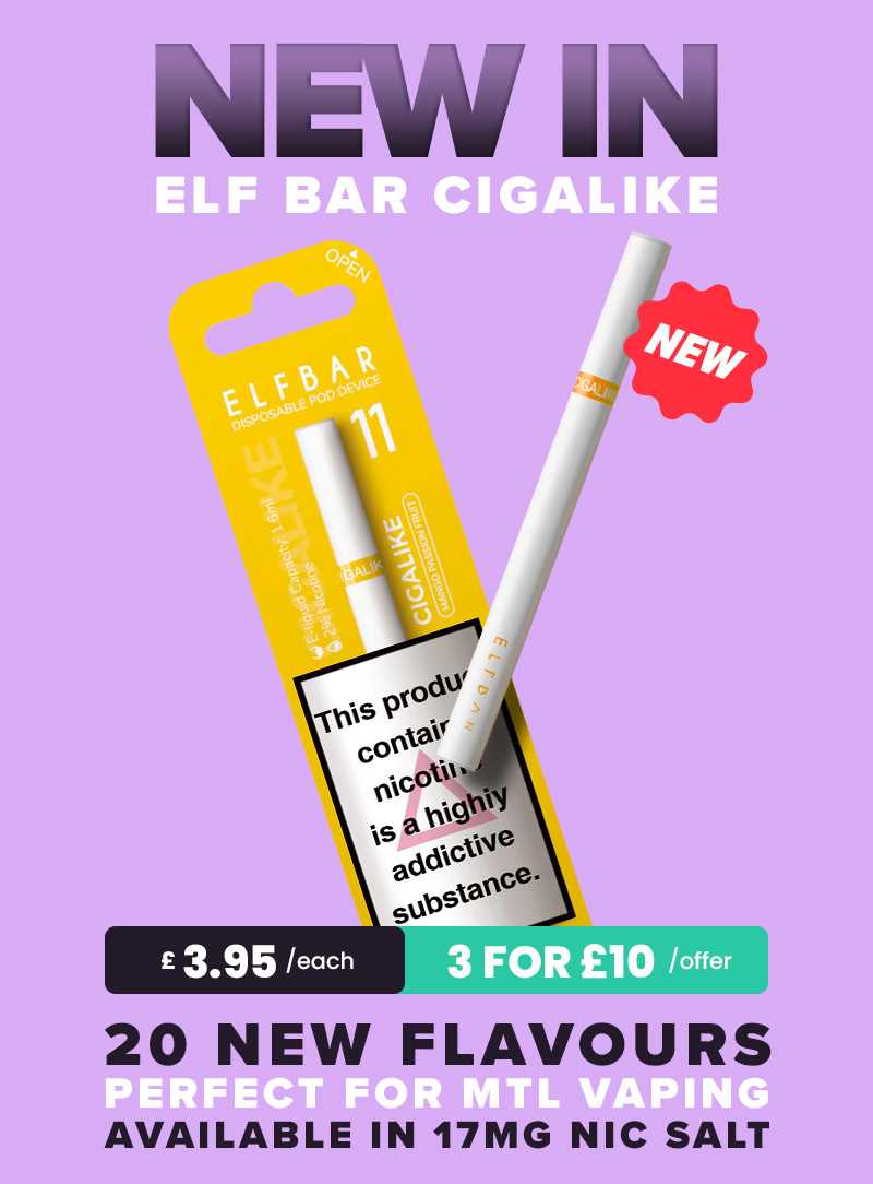 UK ECIG STORE Elf Bar Latest 20 New Flavours Milled