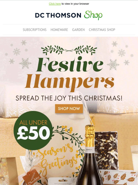 dc thomson christmas hampers