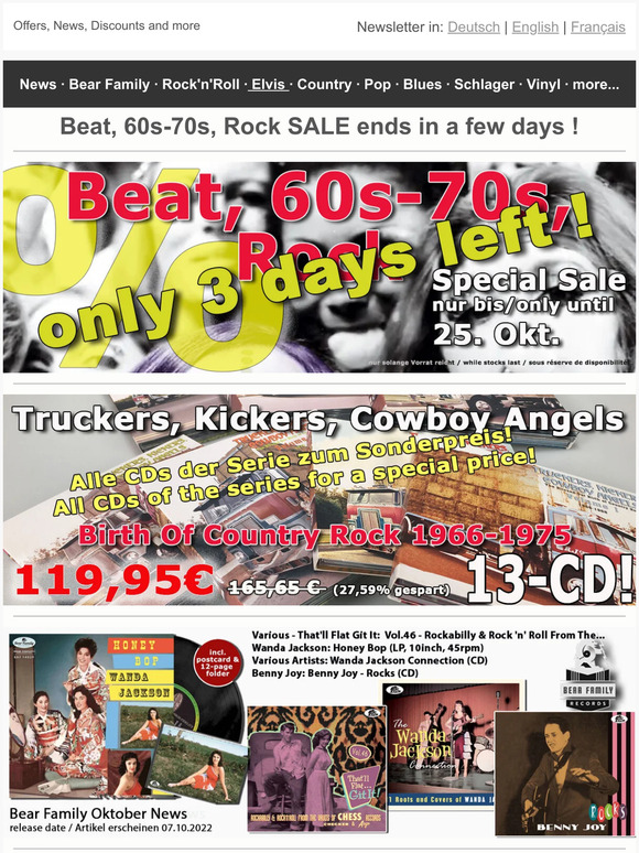 🐻 Beat, 60s-70s, Rock SALE ends in a few days