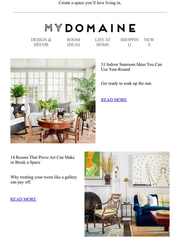 MyDomaine: Indoor Sunroom Ideas You Can Use Year-Round | Milled