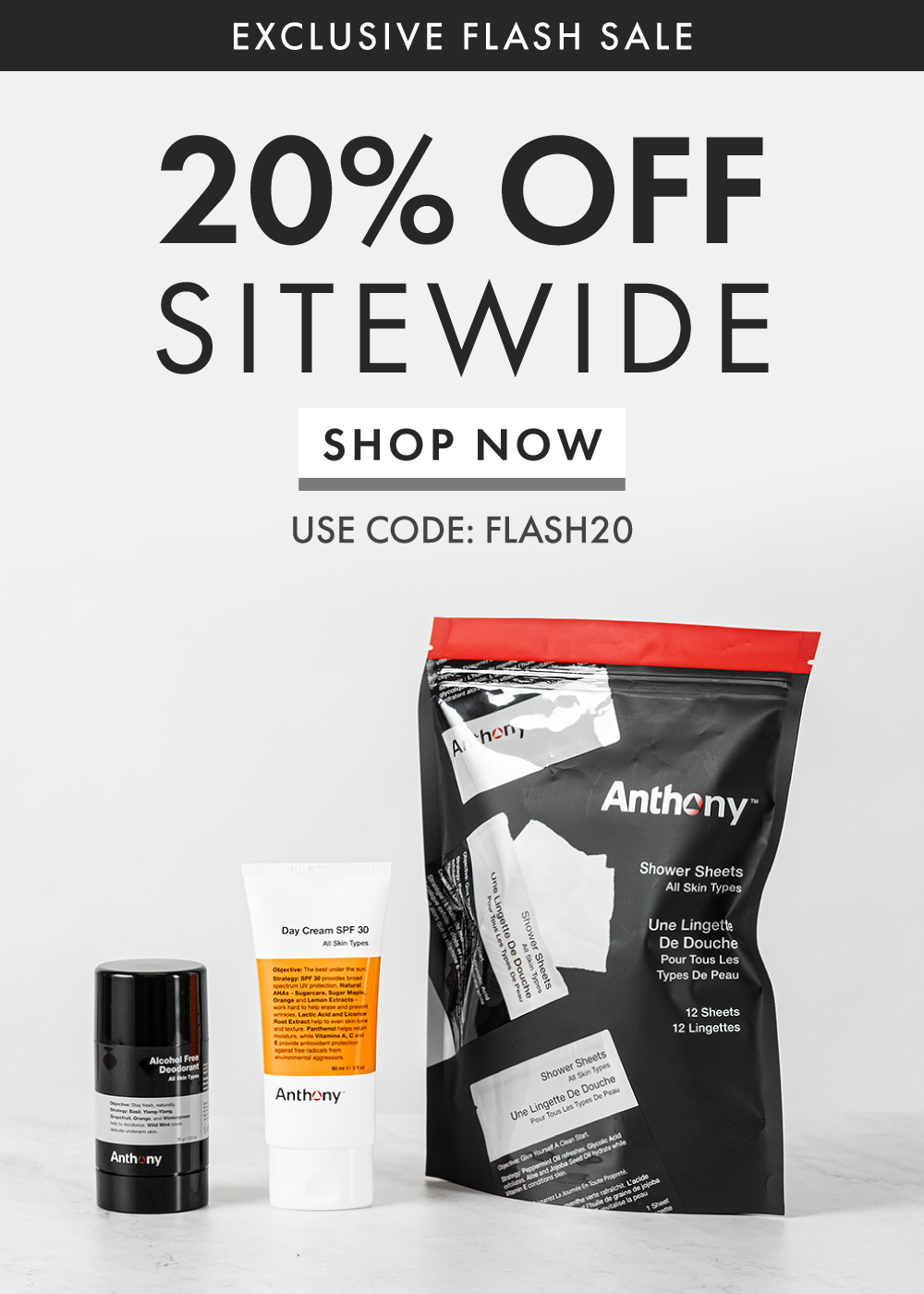 Today Only 20% Off Site-Wide Flash Sale! Use Code: FLASH20