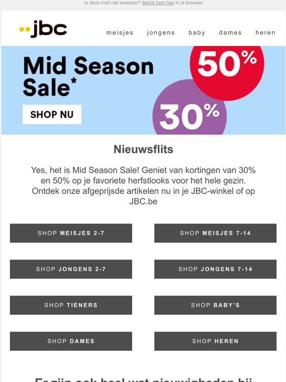 jbc Mid Season Sale! Nieuw Studio Unique WKitems & Dina Tersago x