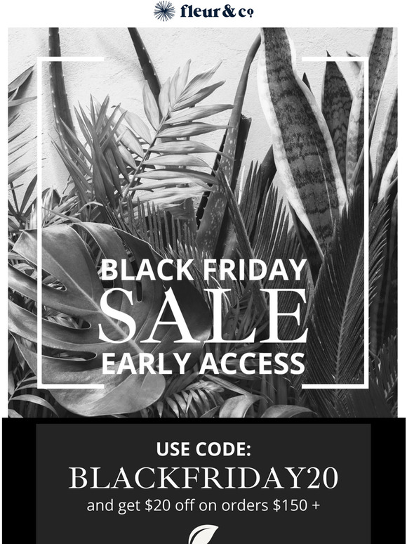 Early Black Friday Sale Access! 🛒💚🌱🌿