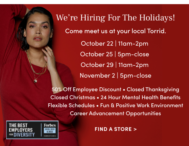 We're Hiring For The Holidays!