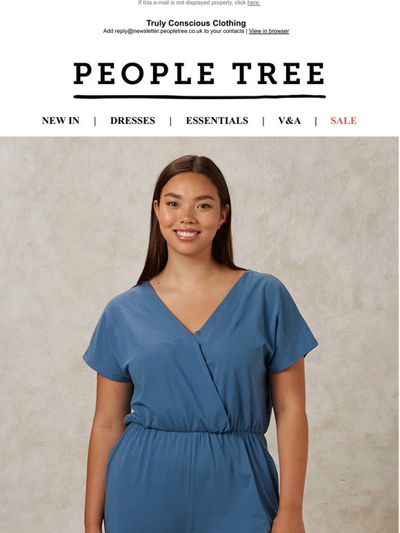 People Tree Sasha Seed Print Trousers - Organic certified cotton