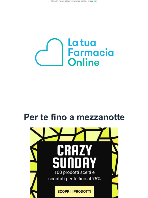 fino a mezzanotte 100 prodotti scontati fino al 75% ed un extra sconto per te