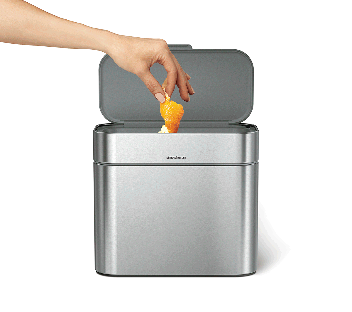simplehuman Introducing compost caddy — in allnew white & matte black