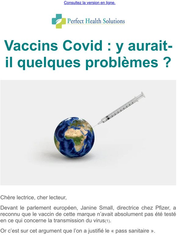 Vaccins Covid : y aurait-il quelques problèmes ?