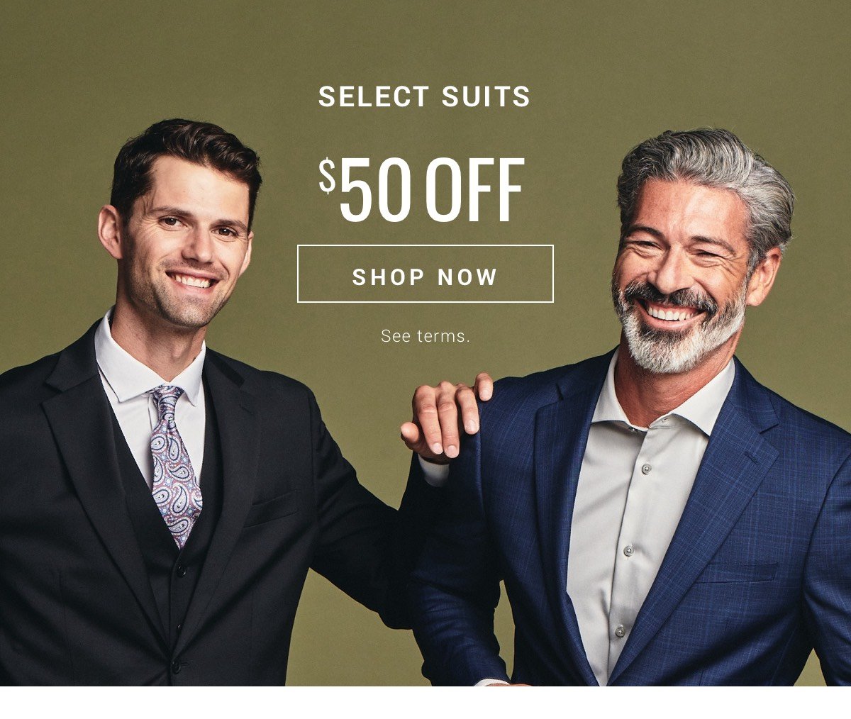 Select Suits 50 off