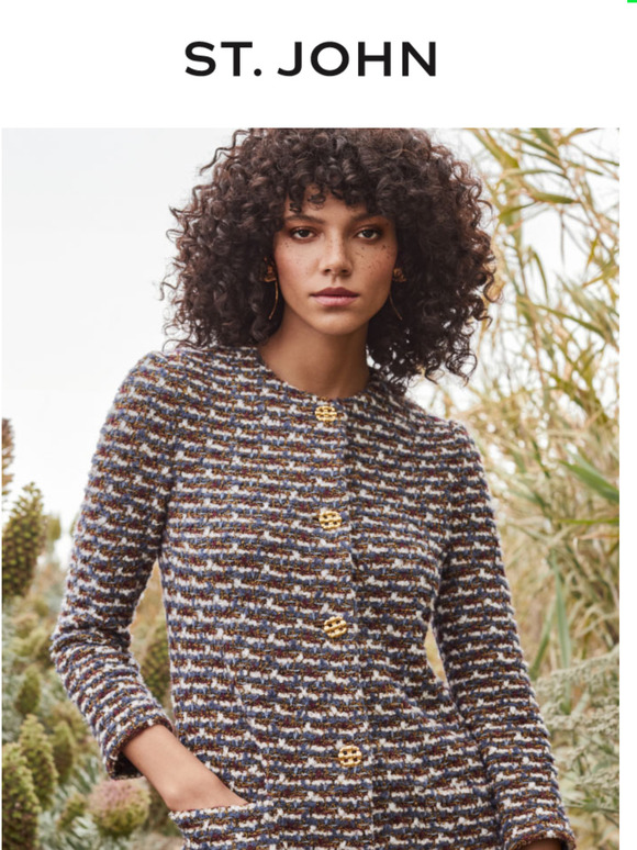 St. John Knits Coat Weather is the Best Weather Milled