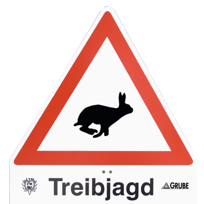 Treibjagdschild Light Hase