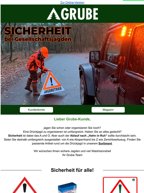 🚨 Mit Sicherheit – Drückjagden 📯