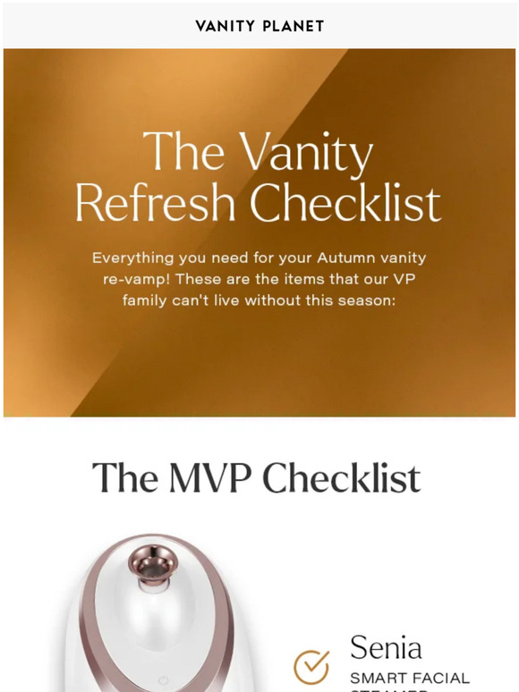 Vanity The Vanity Refresh Checklist Milled