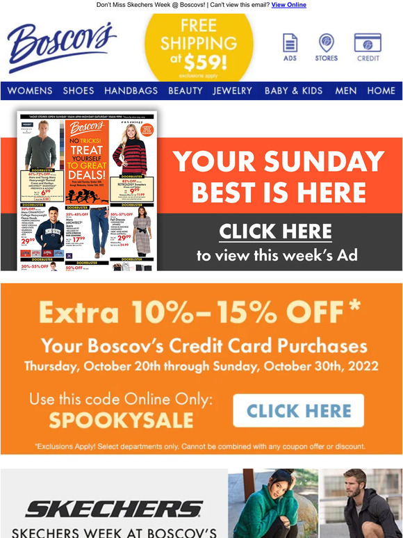 Boscov's Your Sunday Best is Here Milled