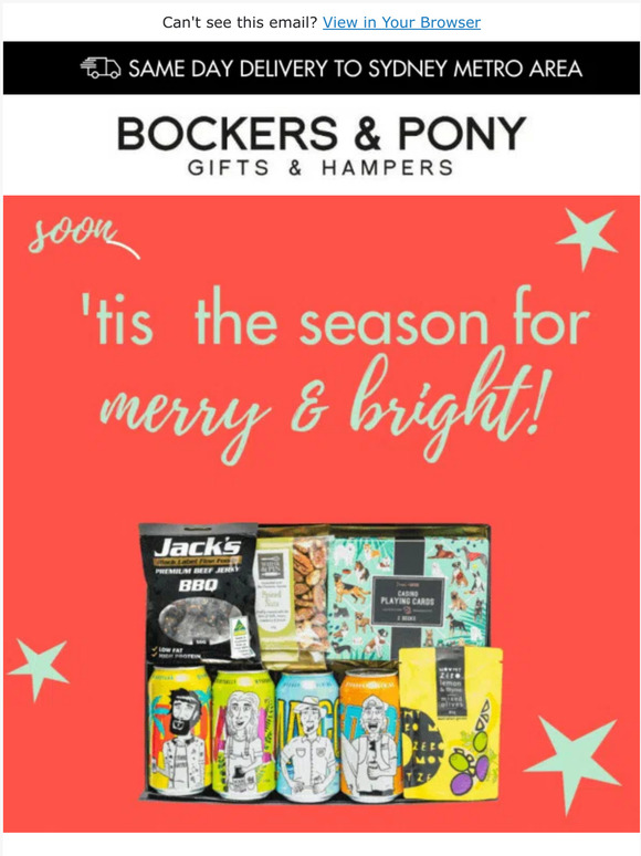 Bockers & Pony The Merry & Bright Season Is Fast Approaching! Milled