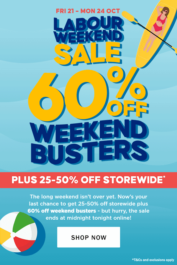 Briscoes LAST CHANCE 60 off deals ends today! Milled