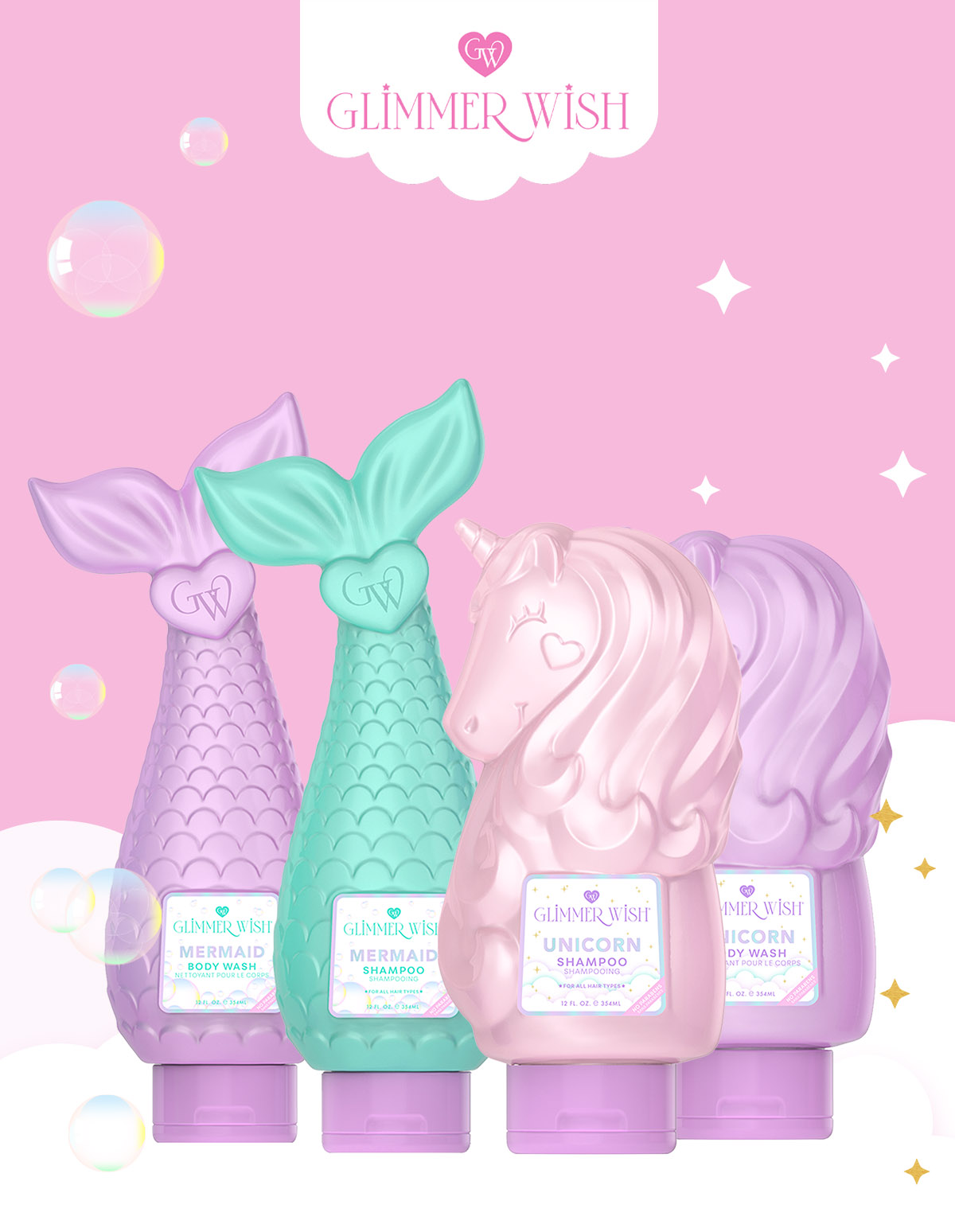 Glimmer Wish Try Our Shampoos and Body Washes Individually! Milled