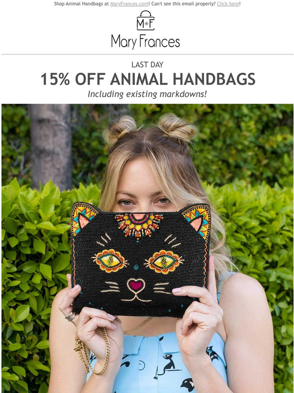 LAST DAY! 15% OFF Animal Handbags